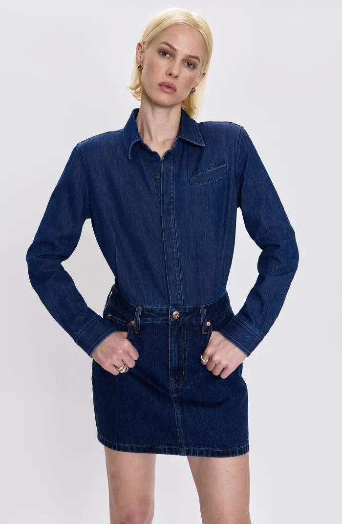 Pistola Pixie Long Sleeve Denim Minidress | Nordstrom | Nordstrom