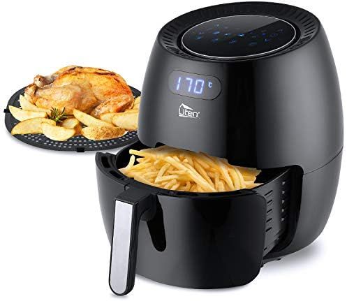 Air Fryer 6.9 QT/6.5L Power Air Fryer with Digital Display, Rapid Air Circulation System Adjustab... | Amazon (US)