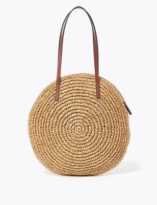 Straw Grab Tote Bag | M&S Collection | M&S | Marks & Spencer (UK)