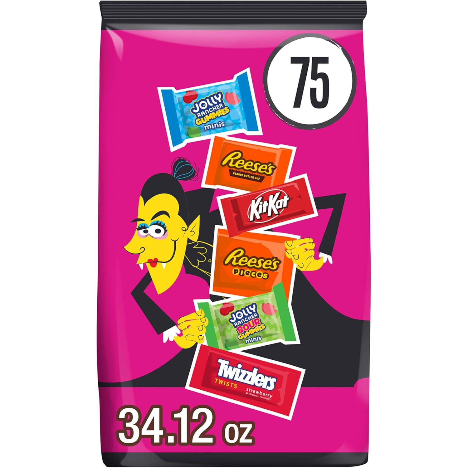 Hershey Assorted, Halloween Candy Bulk Bag, 34.12 oz (75 Pieces) | Amazon (US)