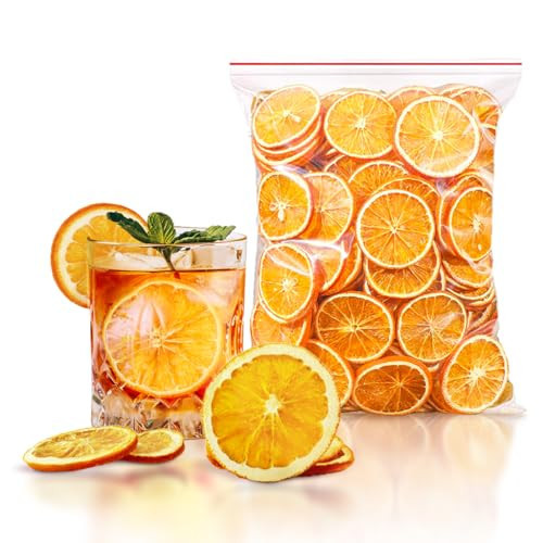 Fraunitsh 17.63oz/500g Dried Dehydrated Orange Slices | No Sugar & No Additives | Dried Oranges for Cocktails Garnish, Drinks, Crafts and Decoration | Amazon (US)
