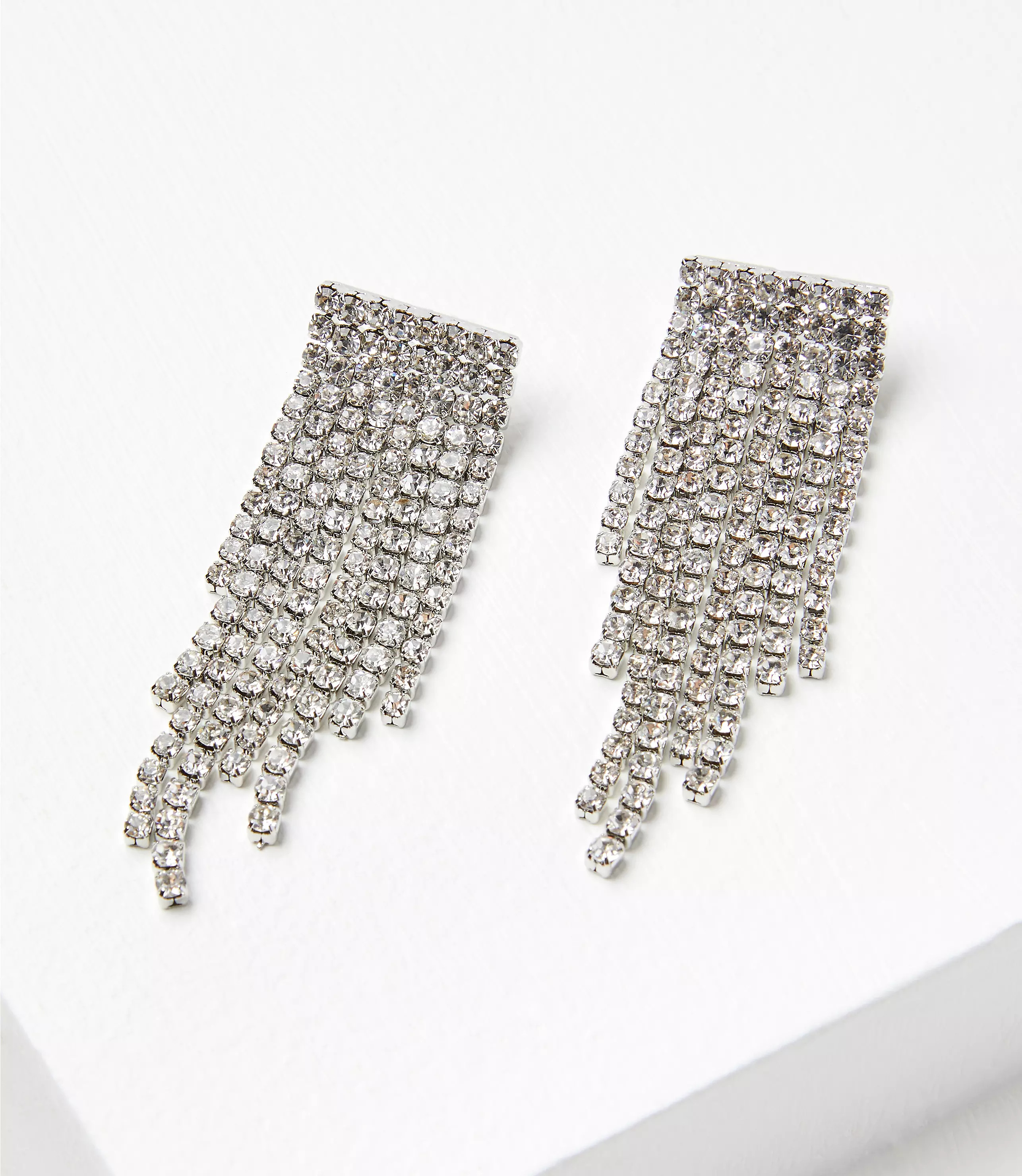 Sparkle Statement Waterfall Earrings | LOFT