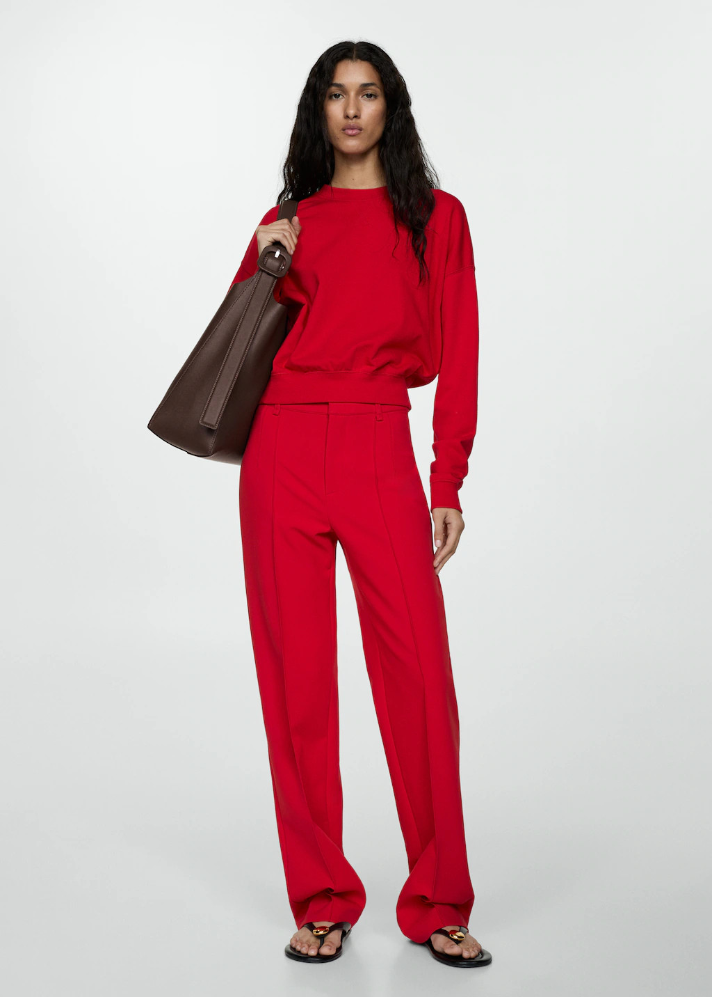 Shopper bag with buckle | MANGO (US)