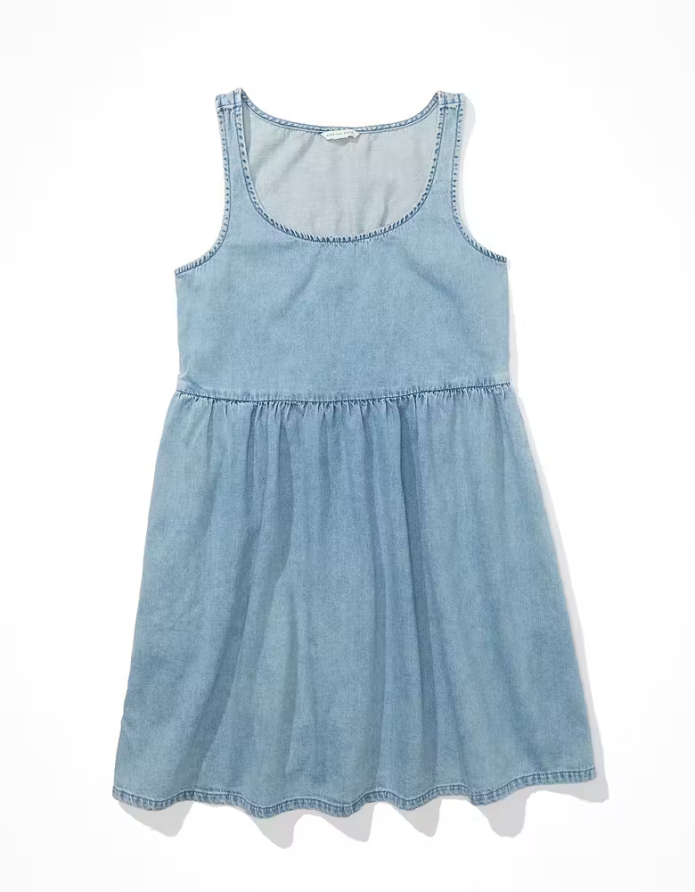 AE Denim Babydoll Dress | American Eagle Outfitters (US & CA)