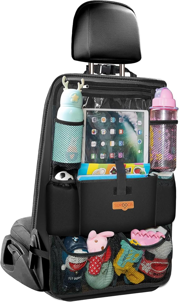 SURDOCA Car Organizers and Storage, Upgraded Car Seat Organizer with 11-inch Touch Screen Tablet ... | Amazon (US)