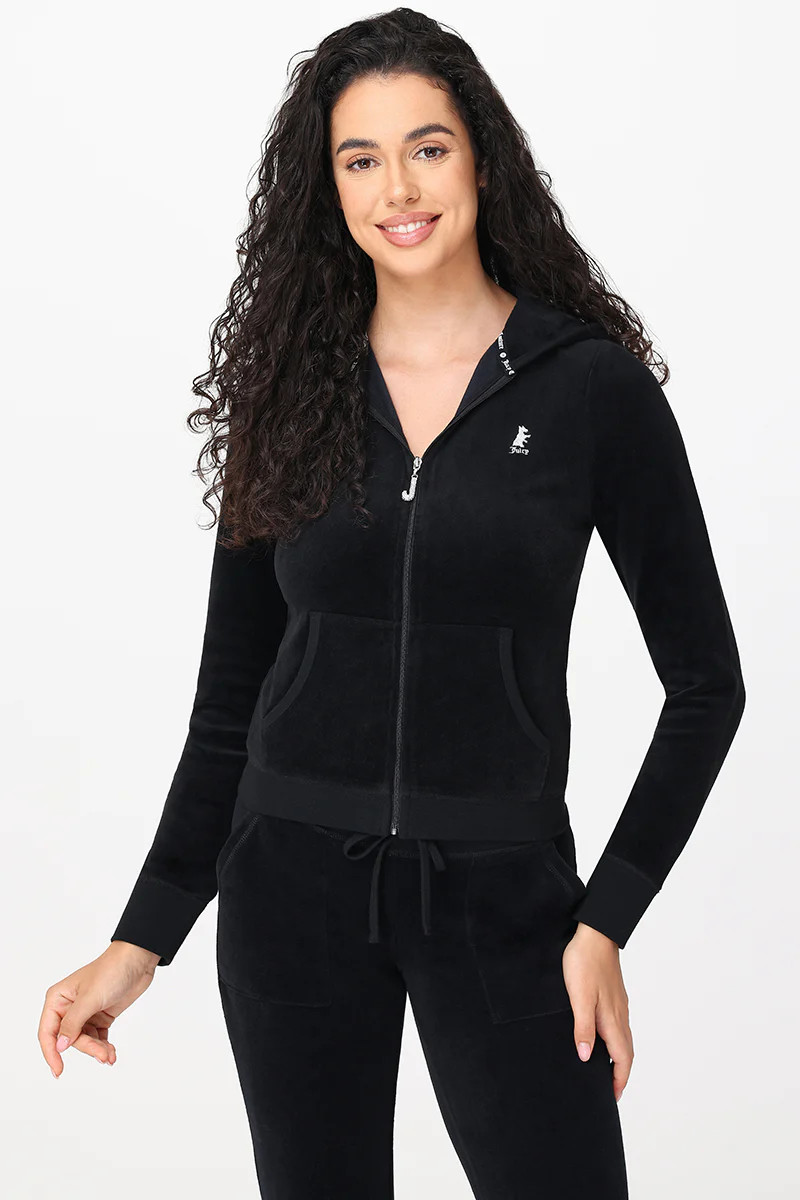 Scottie Cotton Velour Hoodie | Juicy Couture