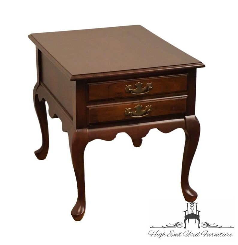 HAMMARY FURNITURE Solid Cherry Traditional Queen Anne 20 Accent End Table - Etsy | Etsy (US)