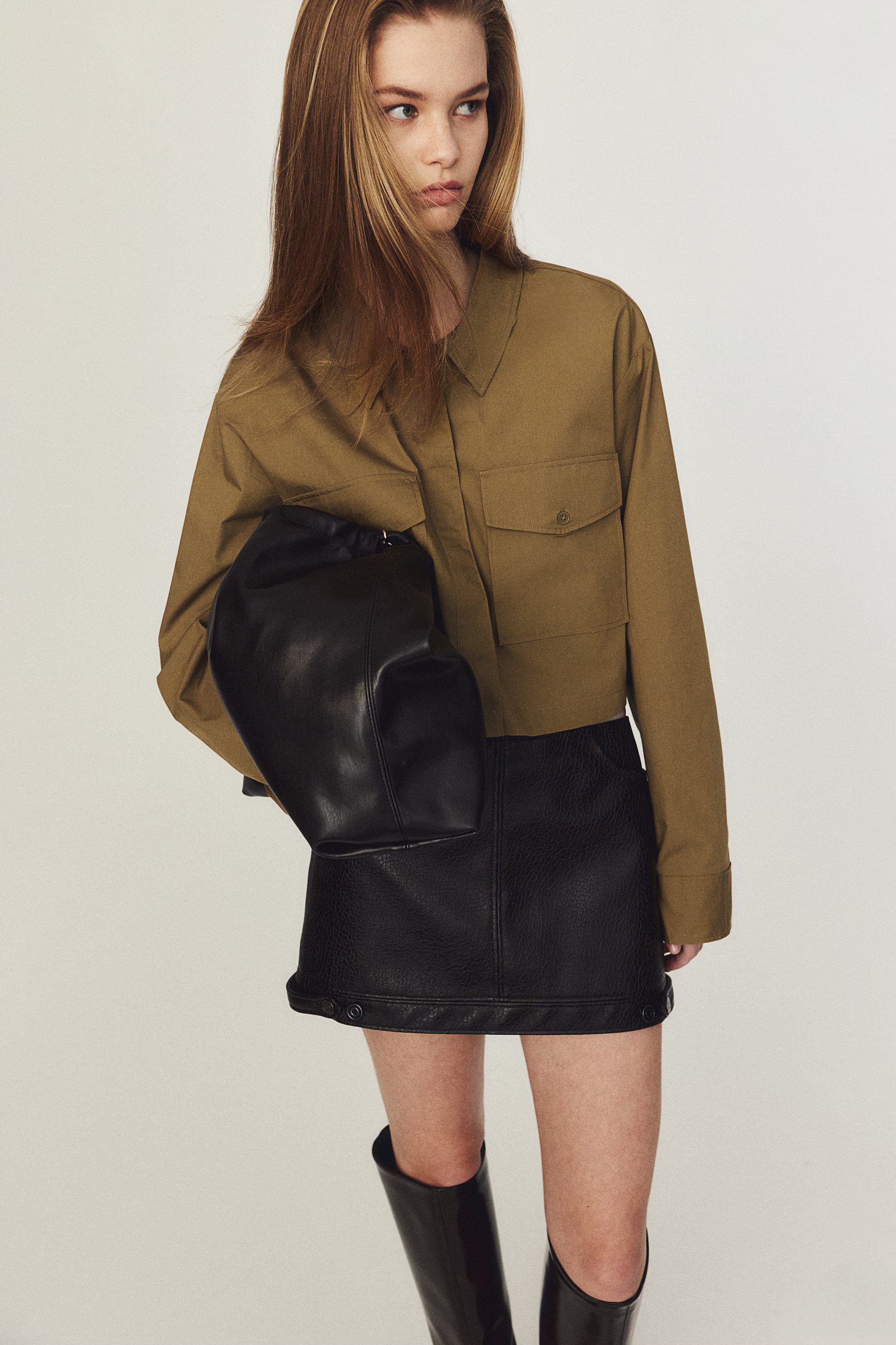 Cropped Cargo Shirt | H&M (US + CA)