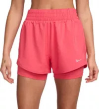 Nike Women's One Dri-FIT High-Waisted 3" 2-in-1 Shorts | Dick's Sporting Goods