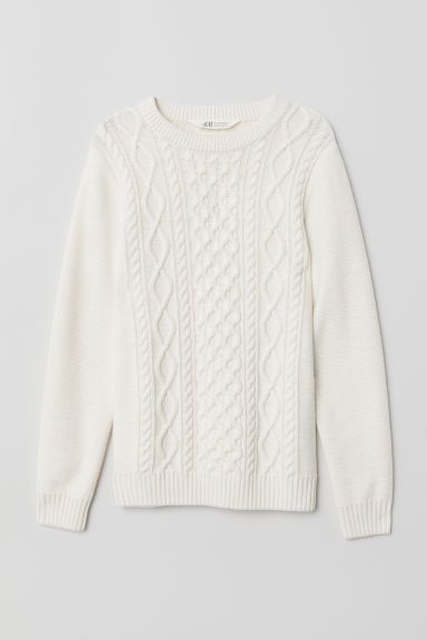 H & M - Knit Sweater - White | H&M (US + CA)