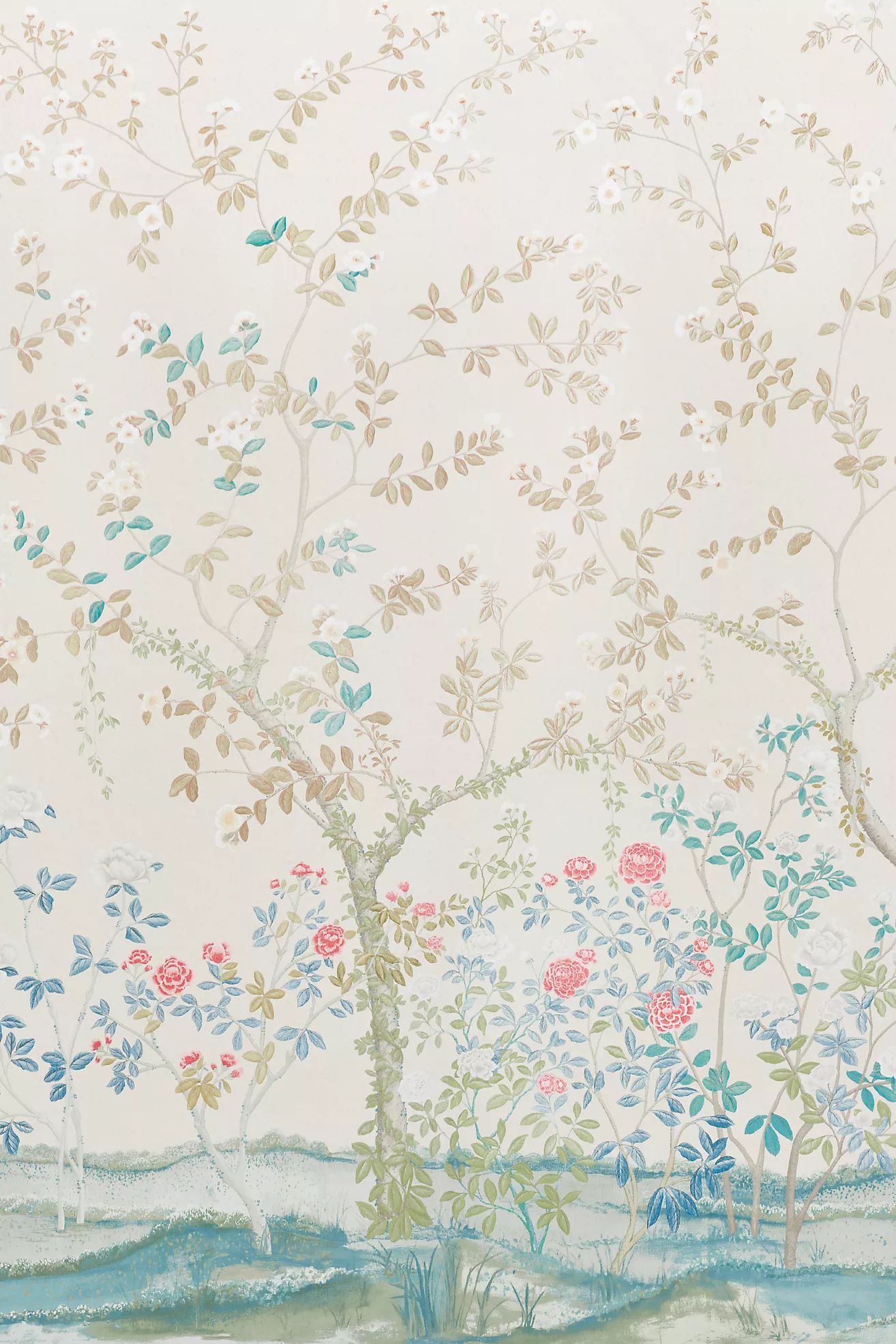 Schumacher x Miles Redd Madame De Pompadour Panel Set | Anthropologie (US)