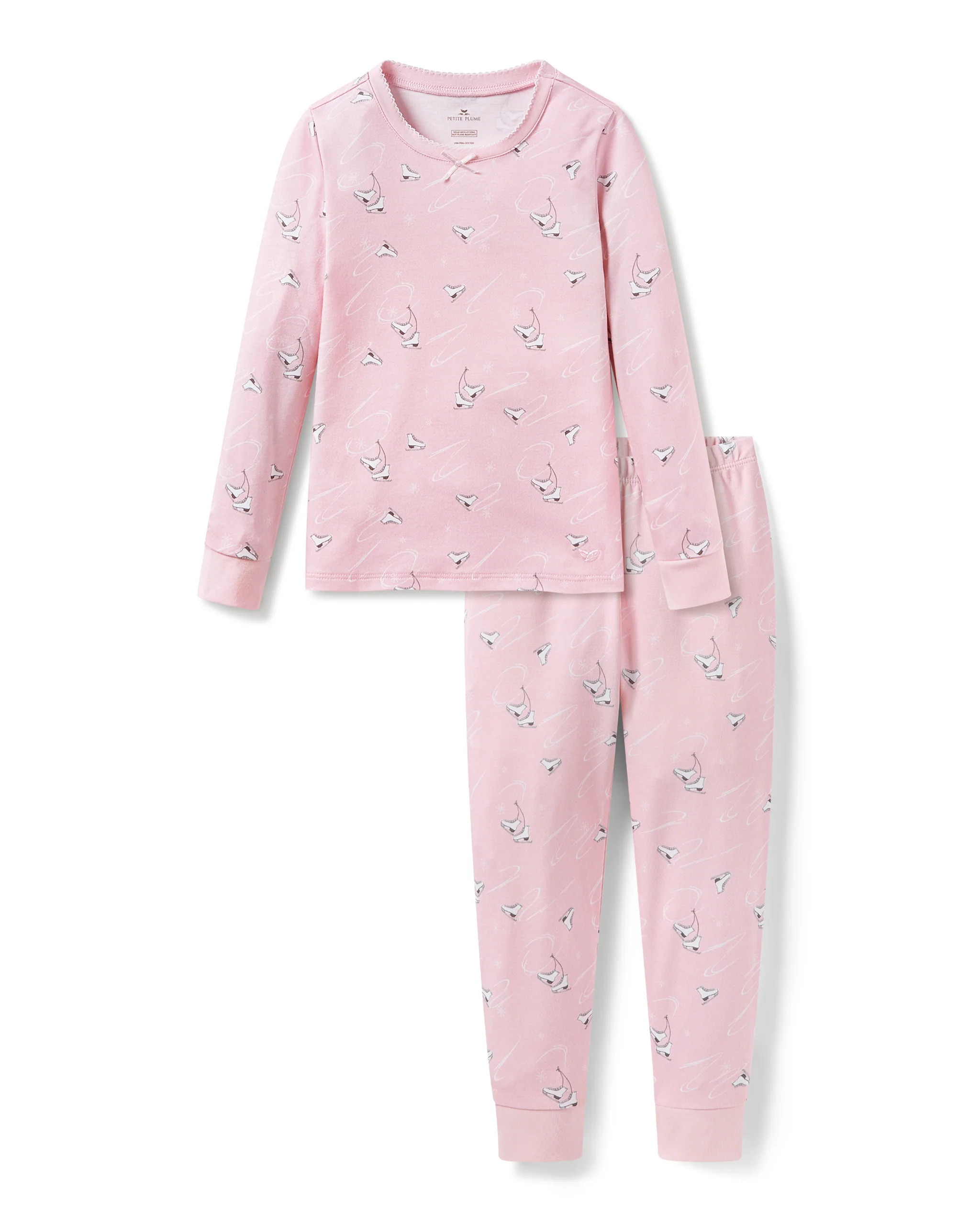 Kid's Pima Snug Fit Pajama in Winter Skates | Petite Plume