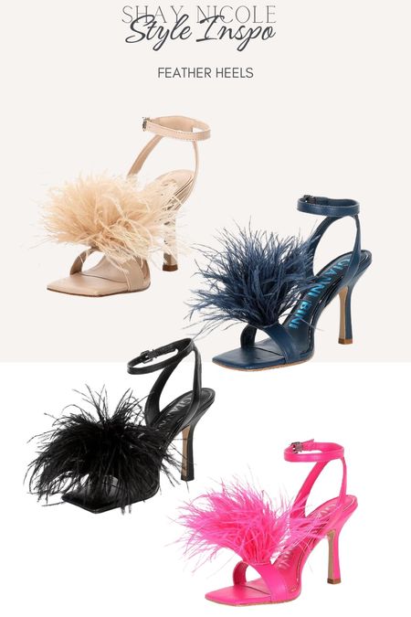 Must have heels for your closet this summer! Feathers are always a YES🥰🪶  All colors are under the same link, you can change once you're on website 

#LTKStyleTip #LTKShoeCrush #LTKSeasonal