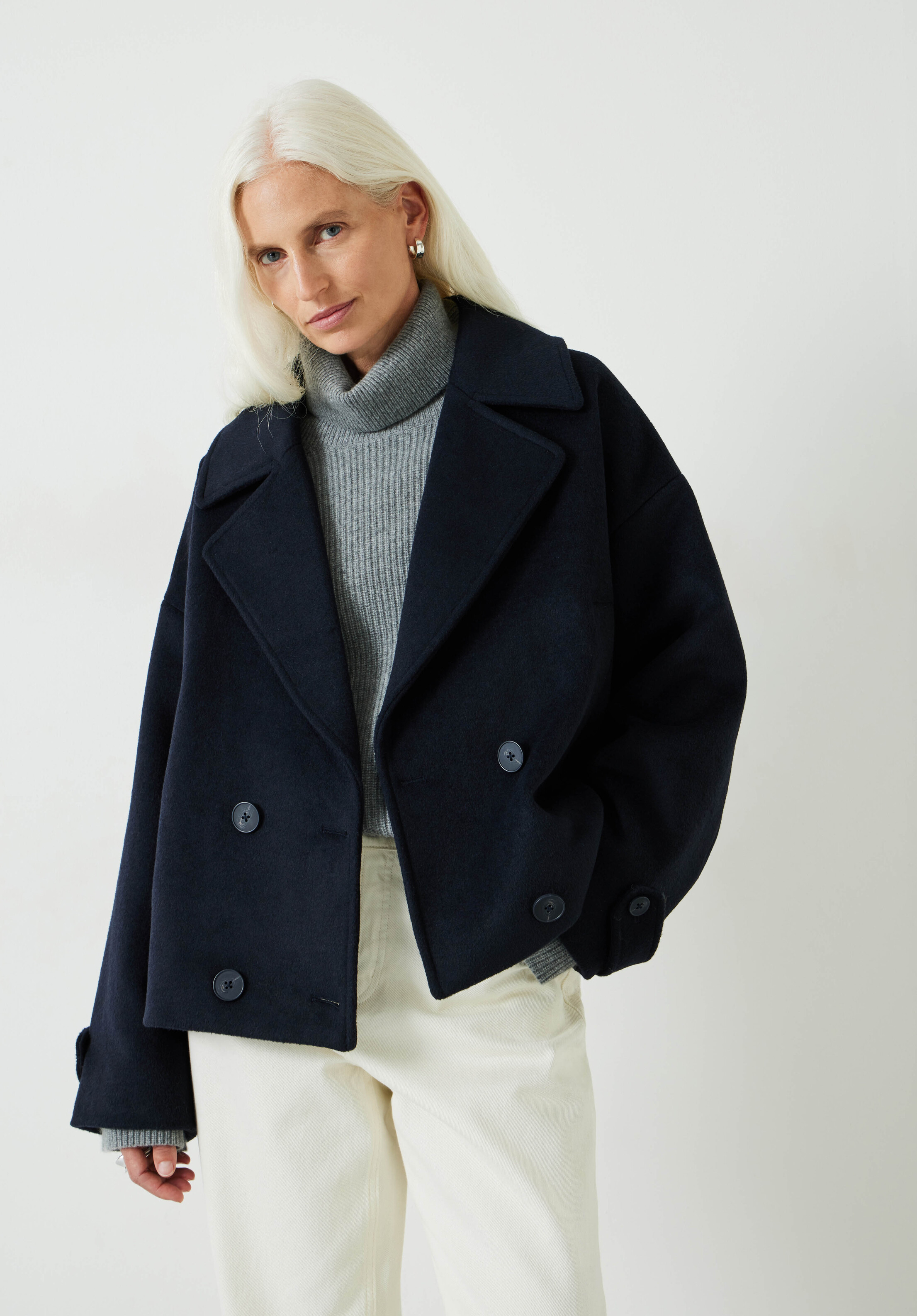 Wool Pea Coat | Hush UK