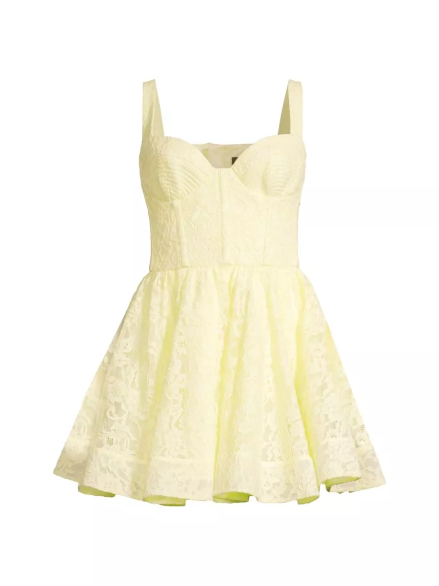 Light Yellow Satin Midi Corset Dress – Lisposa