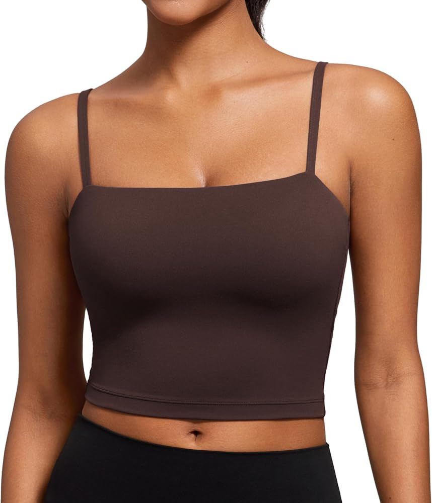 CRZ YOGA Butterluxe Cami Crop Tank Tops | Amazon (US)