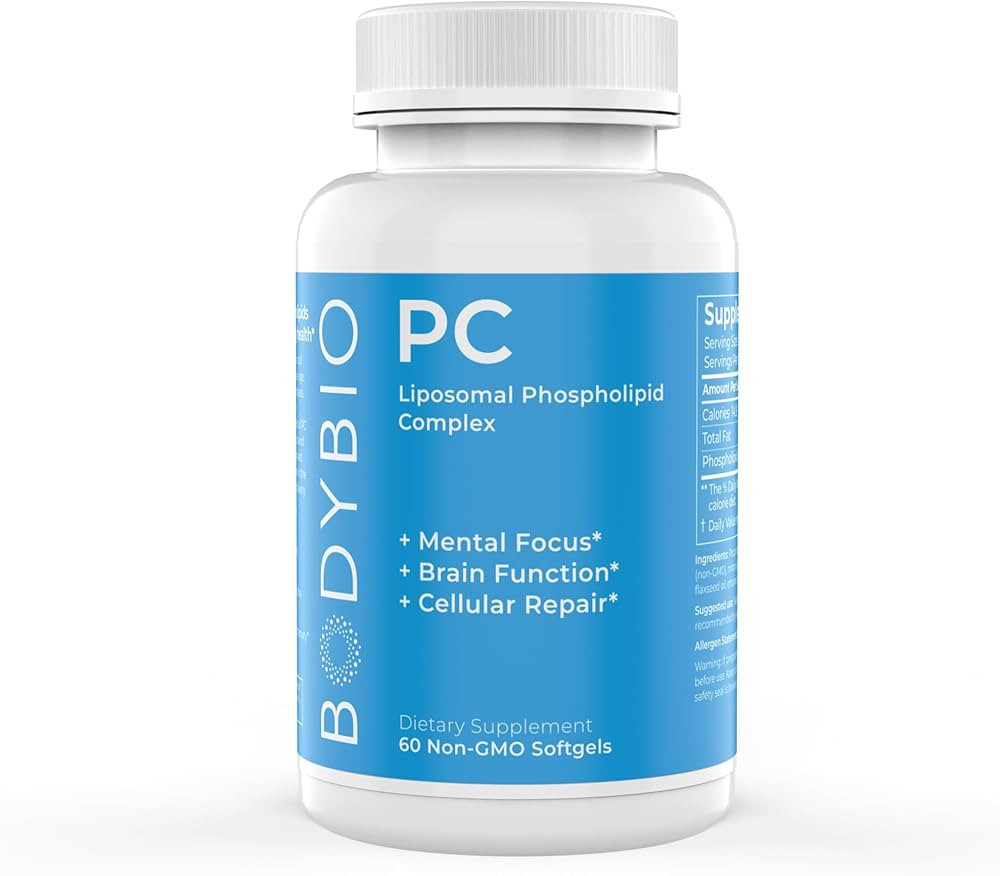 BodyBio Phosphatidylcholine 60 Softgels - Nootropic Booster for Brain Health - Mental Clarity for... | Amazon (US)