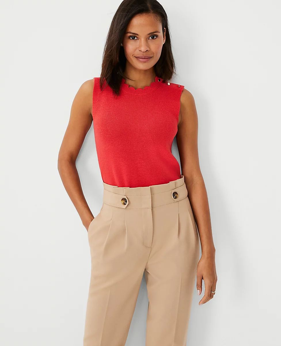 Scalloped Sweater Shell | Ann Taylor (US)