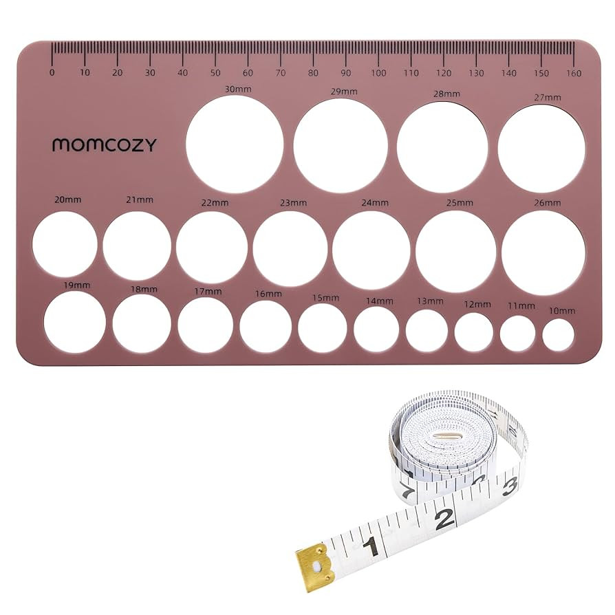 Momcozy Nipple Ruler for Flange Sizing, Soft & Flexible Silicone Measurement Tool for Breast Pump... | Amazon (US)