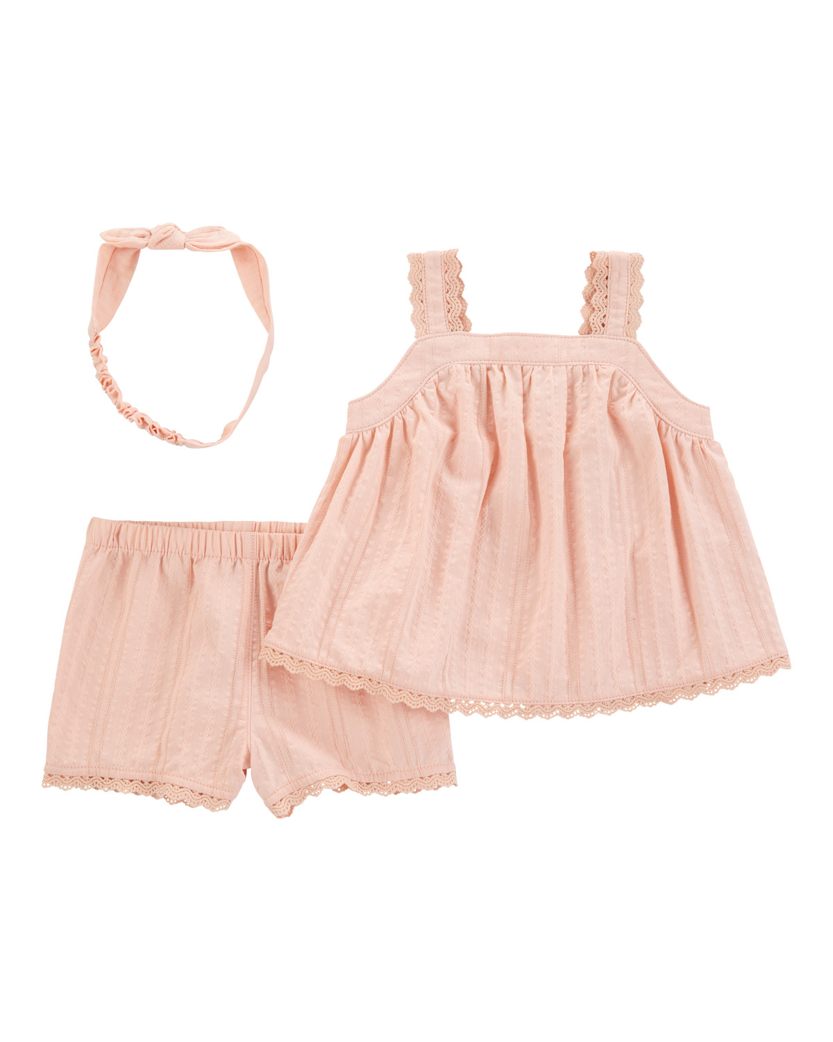 Baby 3-Piece Lace Trim Outfit Set - Carter's | Carter's | Carter's Inc