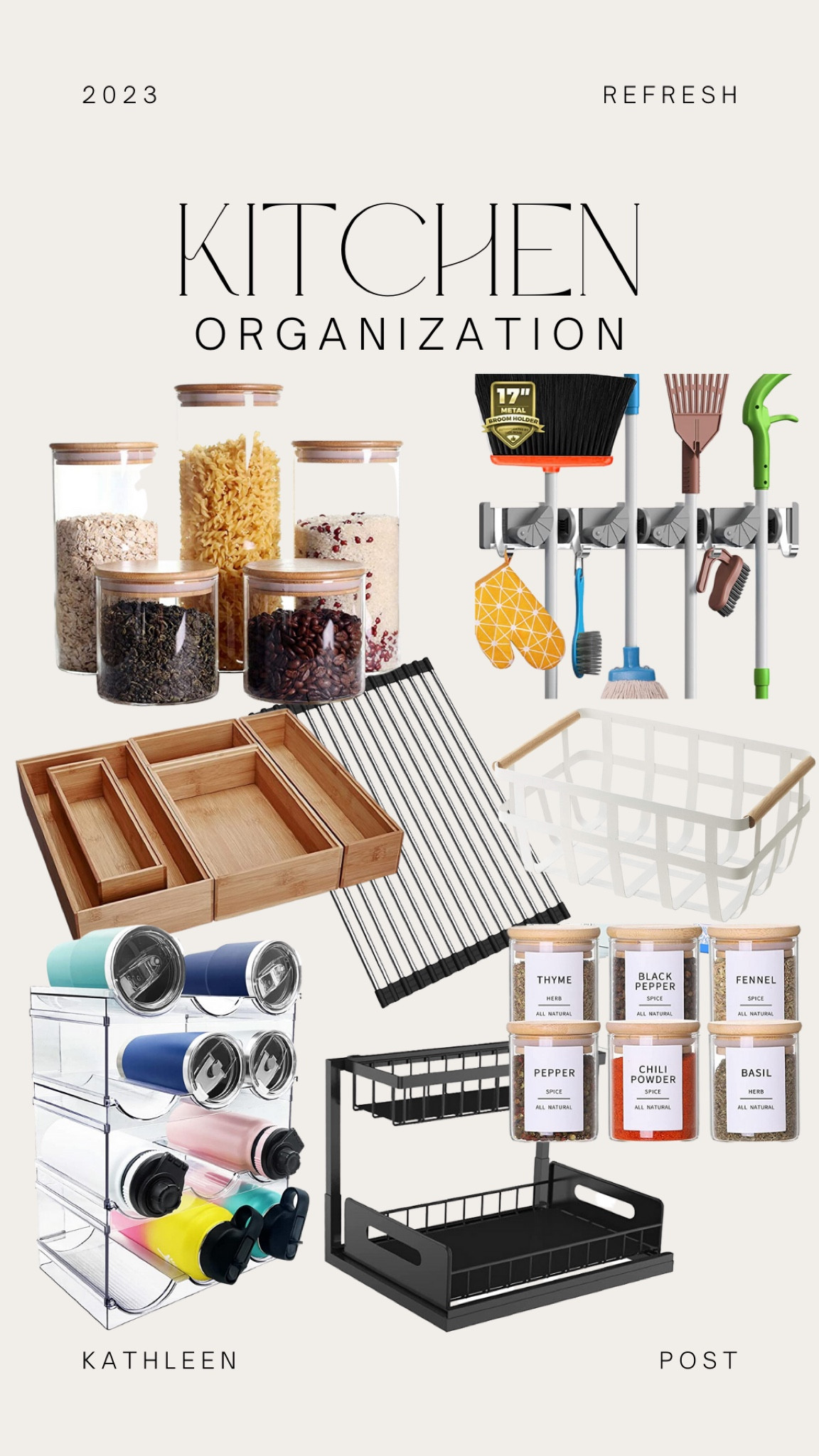 Kitchen Organization - my must have items! #kathleenpost #kitchen #organization