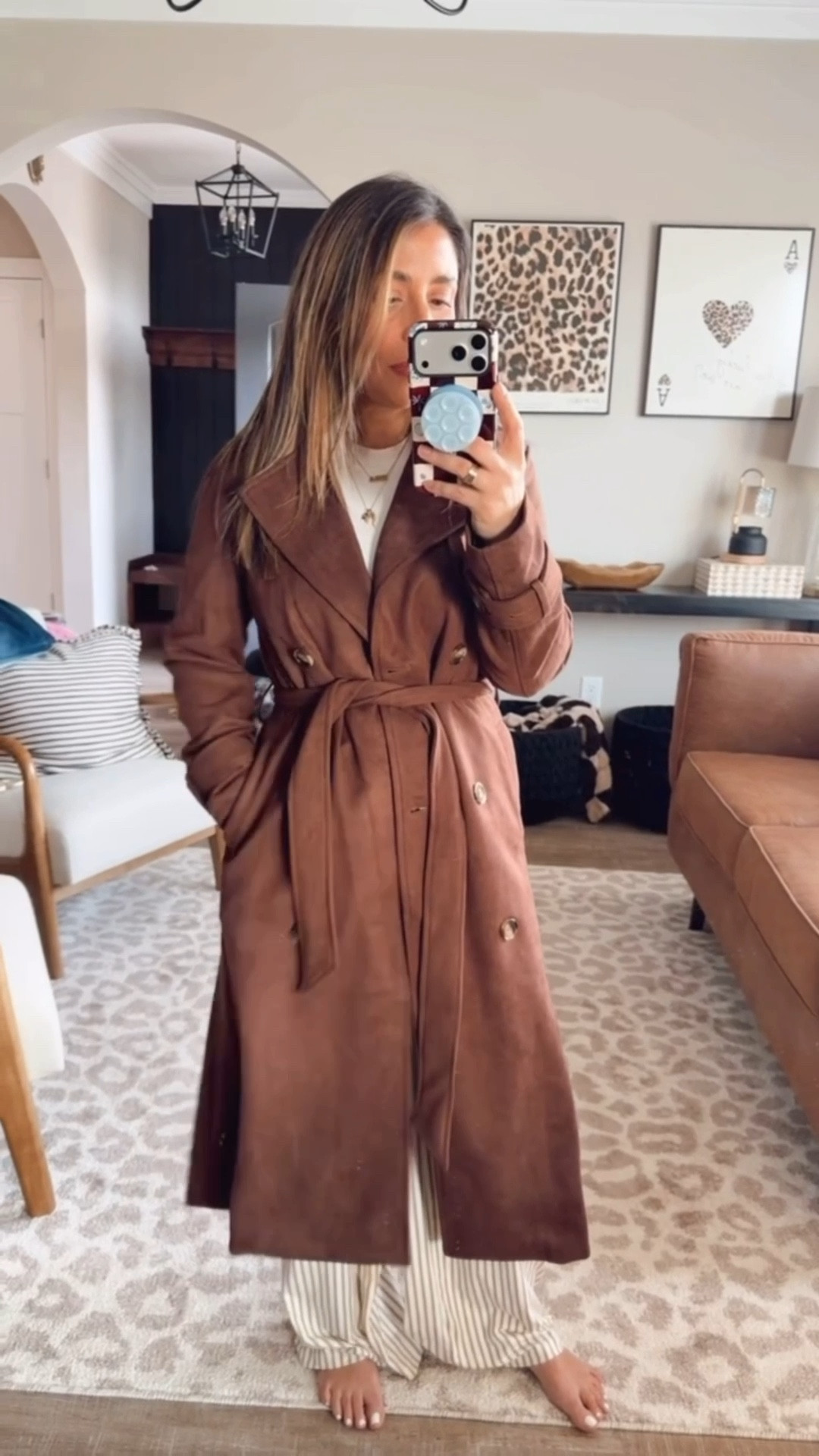 I know I keep talking about warmer weather and how I cannot wait for spring clothes, but do you see this jacket? I am completely blown away by every single thing about this. It’s absolutely stunning, feels so incredibly soft, has the most gorgeous button details. I am completely shocked it is Amazon and will only allow chillier days/evenings if I am wearing this. It is so freaking good. 
Faux suede trench coat 

#LTKSeasonal #LTKPetite #LTKMidsize