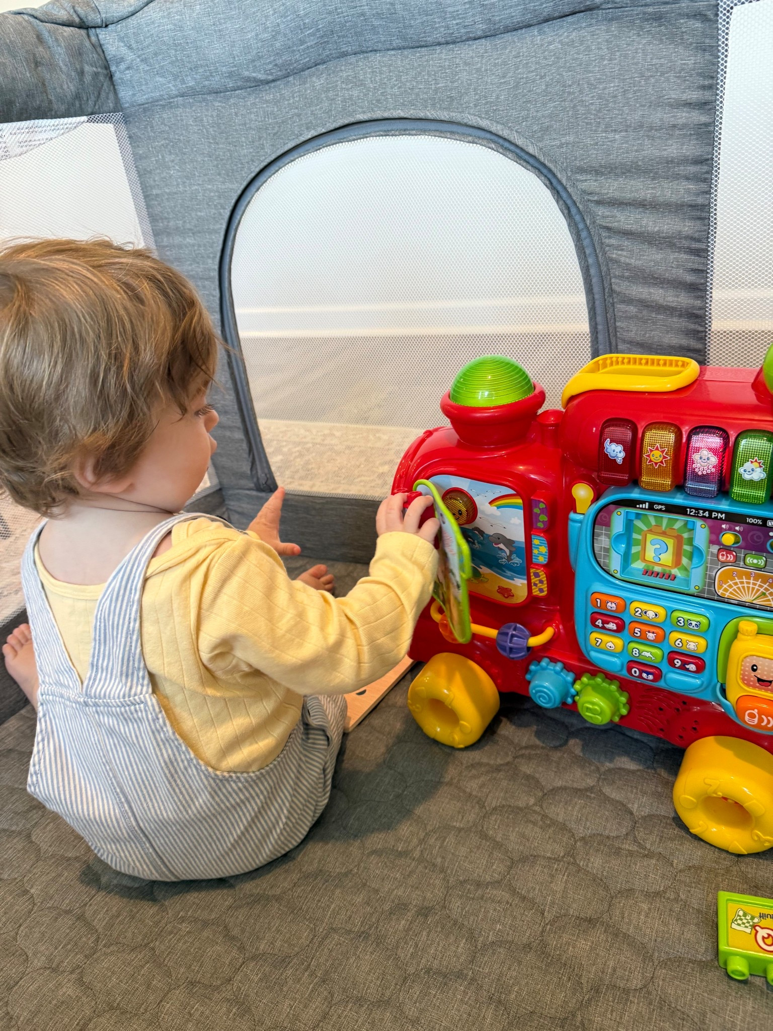 My 12 month olds favorite new toy is this little train. He loves all of the buttons and blocks and sometimes pushing it around. As he gets a little older, he can sit on it like a bike. It’s so cute!

#toddlertoys #babygifts #toddlergiftideas #kidstoys

#LTKBaby #LTKFamily #LTKKids