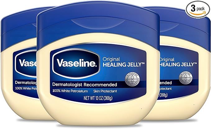 Vaseline Petroleum Jelly Original Provides Dry Skin Relief And Protects Minor Cuts Dermatologist ... | Amazon (US)