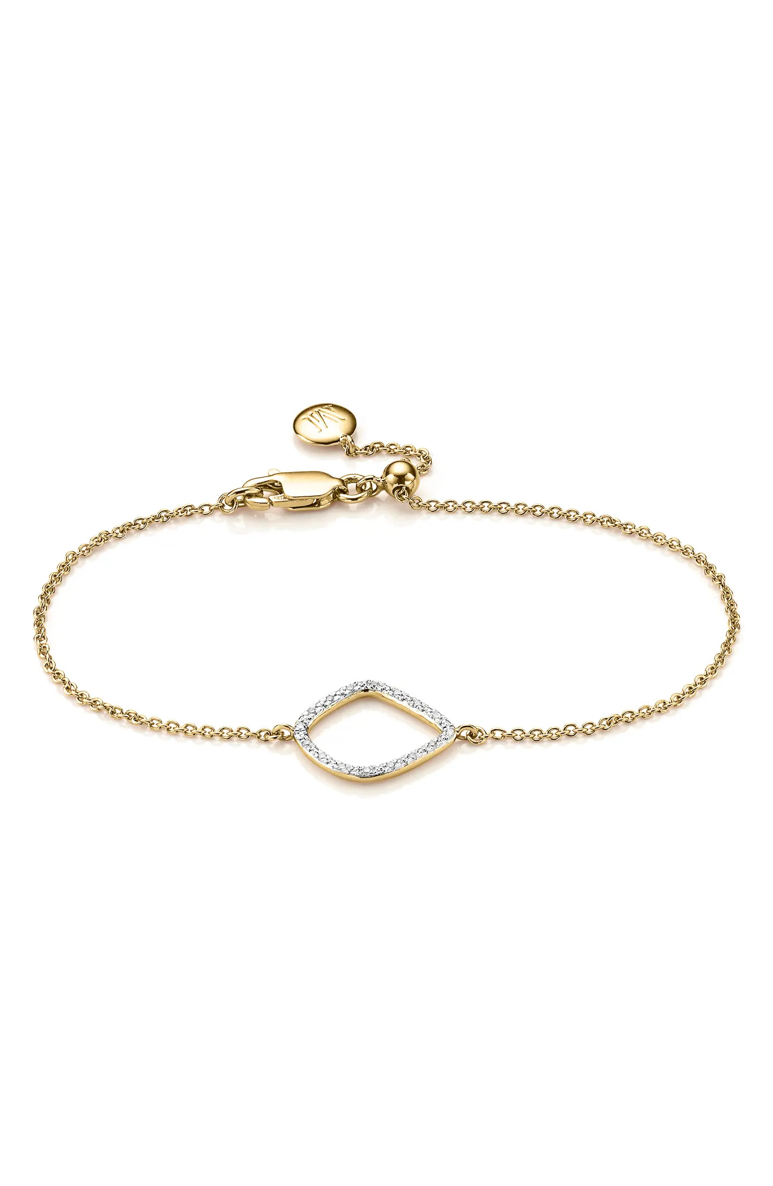 Monica Vinader Riva Kite Adjustable Diamond Bracelet | Nordstrom | Nordstrom