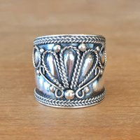 Boho Silver Ring, Sterling Silver Ring, Celtic Ring, Wide Silver Ring, Bohemian Ring, Mandala Ring,  | Etsy (US)