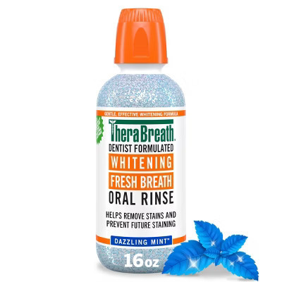TheraBreath Whitening Mint Mouthwash - Dazzling Mint - 16 fl oz | Target