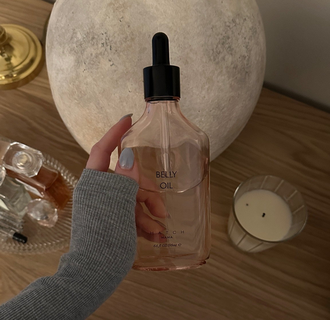 pregnancy belly oil to help prevent stretch marks 

#LTKbump #LTKbaby