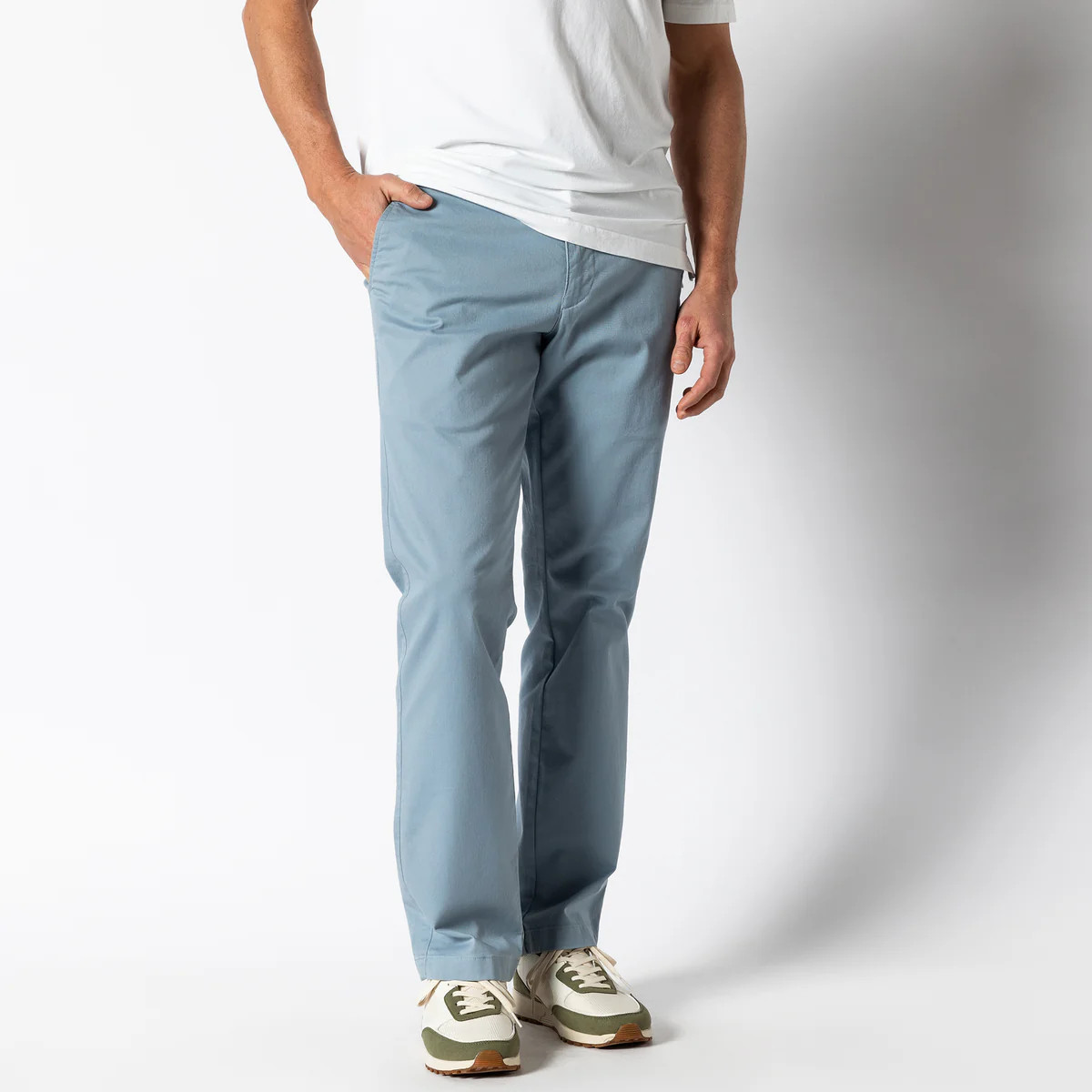 Classic Fit Gold School Chino - River Blue | Duck Head Apparel