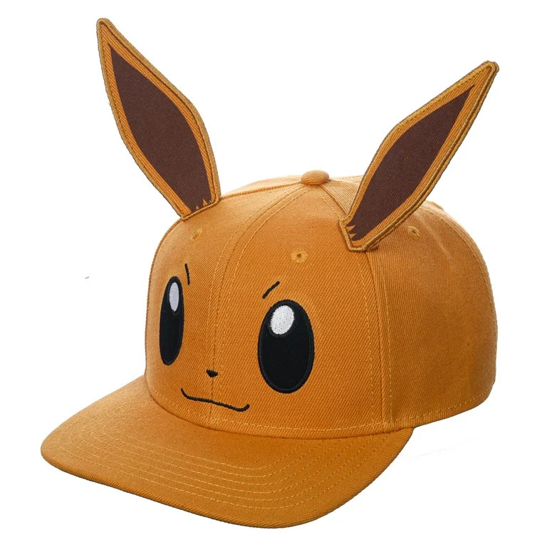 Pokemon Eevee 3D Cosplay Pre-Curved Snapback Hat | Walmart (US)
