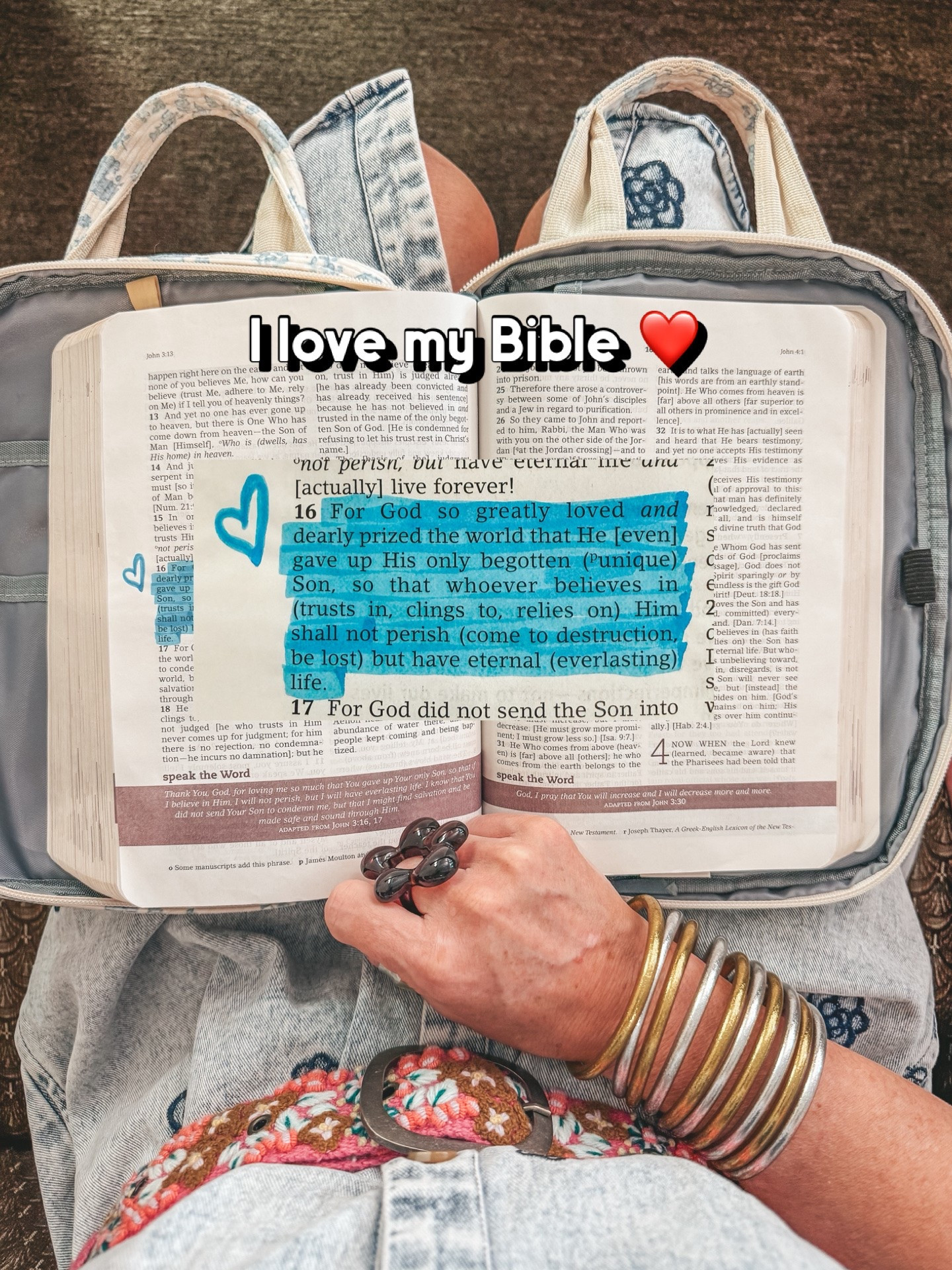 This Bible is the amplified version. I love it and it’s easy to understand. It also has extra notes in it to help as well. 
Linking my Bible cover too.
