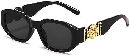 BUTABY Rectangle Sunglasses for Women Retro Driving Glasses 90’s Vintage Fashion Irregular Fram... | Amazon (US)