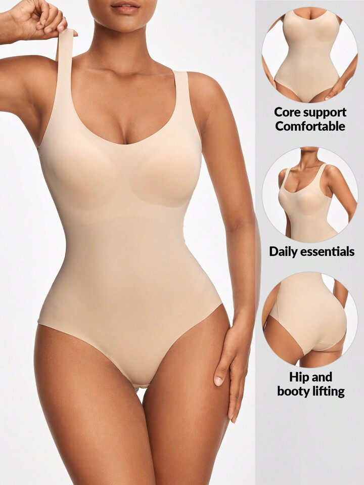 SHEIN SHAPE Frauen Einfarbiges, Ärmelloses Body Shaping Body | aktuelle Trends, günstig kaufen ... | SHEIN