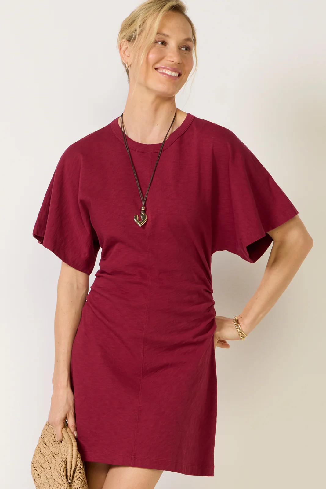 Cam Ruched Mini Dress | Evereve