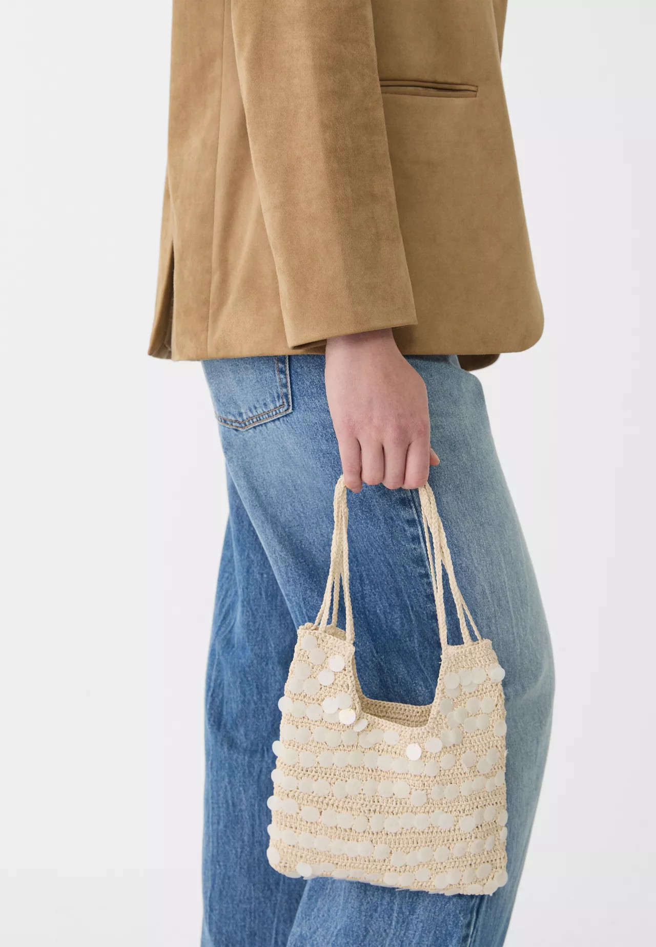 Umhängetasche mit Pailletten | Stradivarius DE