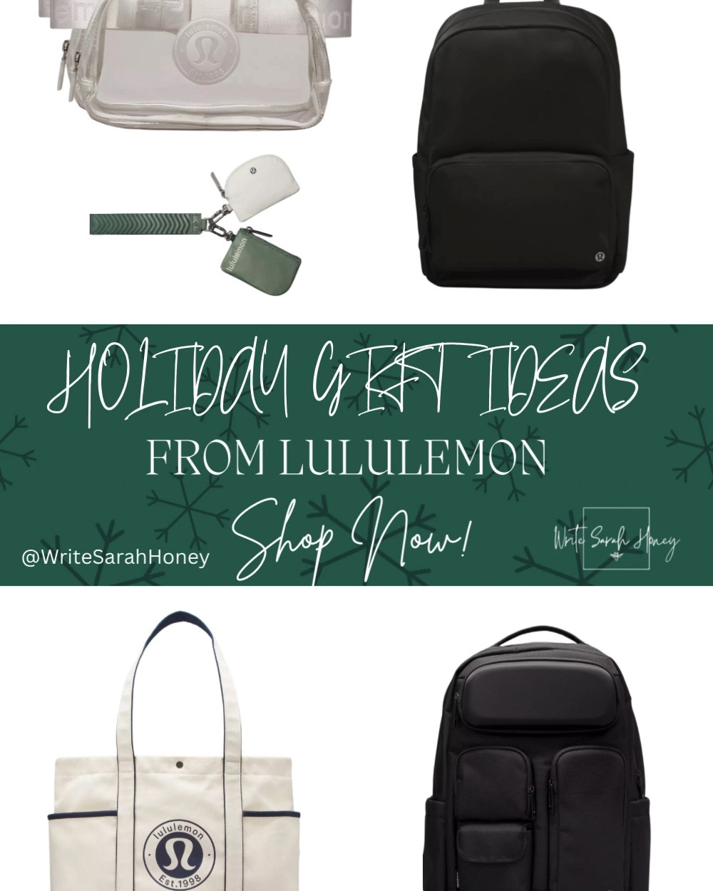Don’t Know What to Get? Let Our Holiday Gift Guide Help You! Shop Now!

#HolidayGiftGuide
#PerfectGiftIdeas
#GiftsForEveryone
#HolidayShoppingMadeEasy
#GiftInspiration
#BestGifts2024
#HolidayGifts
#GiftingSeason
 #Lululemon #ActiveWear#LululemonStyle #ComfortAndStyle #StayActive #LululemonLife

#LTKActive #LTKGiftGuide #LTKFitness