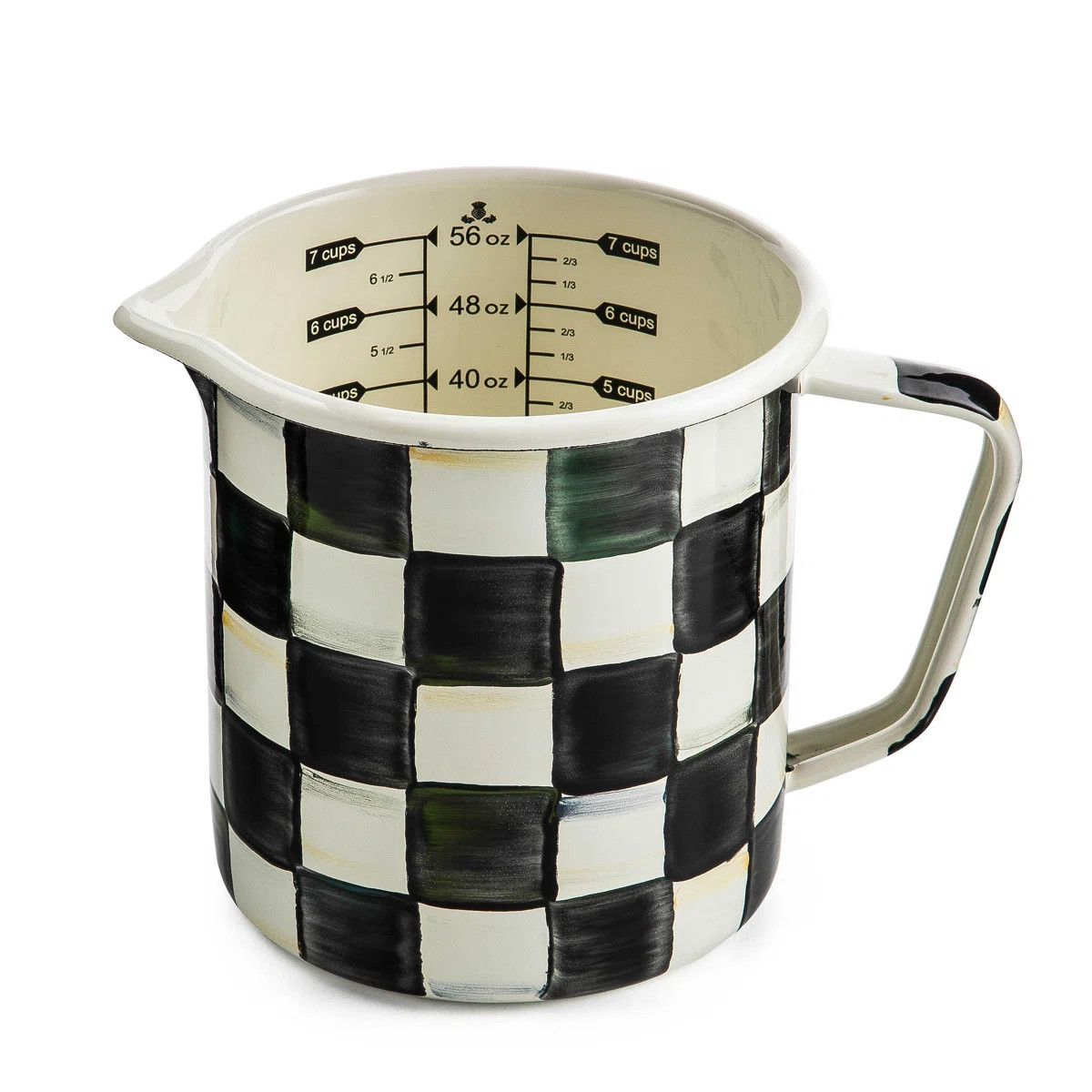 MacKenzie Childs Courtly Check® 7 Cup Measuring Cup | Birch Lane