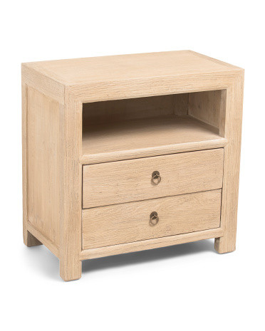 28x16x27 Chelsea Two Drawer Side Table | TJ Maxx
