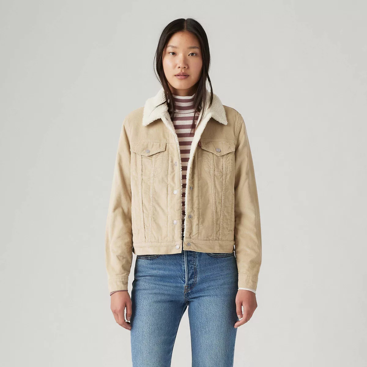 Levi's® Women's Original Trucker Jacket - White Pepper | Target