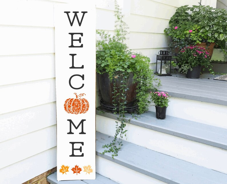 Wood Fall welcome sign welcome sign welcome fall wood | Etsy | Etsy (US)