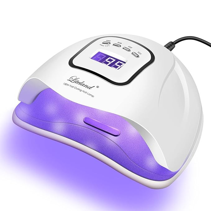UV Gel Nail Lamp,150W UV Nail Dryer LED Light for Gel Polish-4 Timers Professional Nail Art Acces... | Amazon (US)
