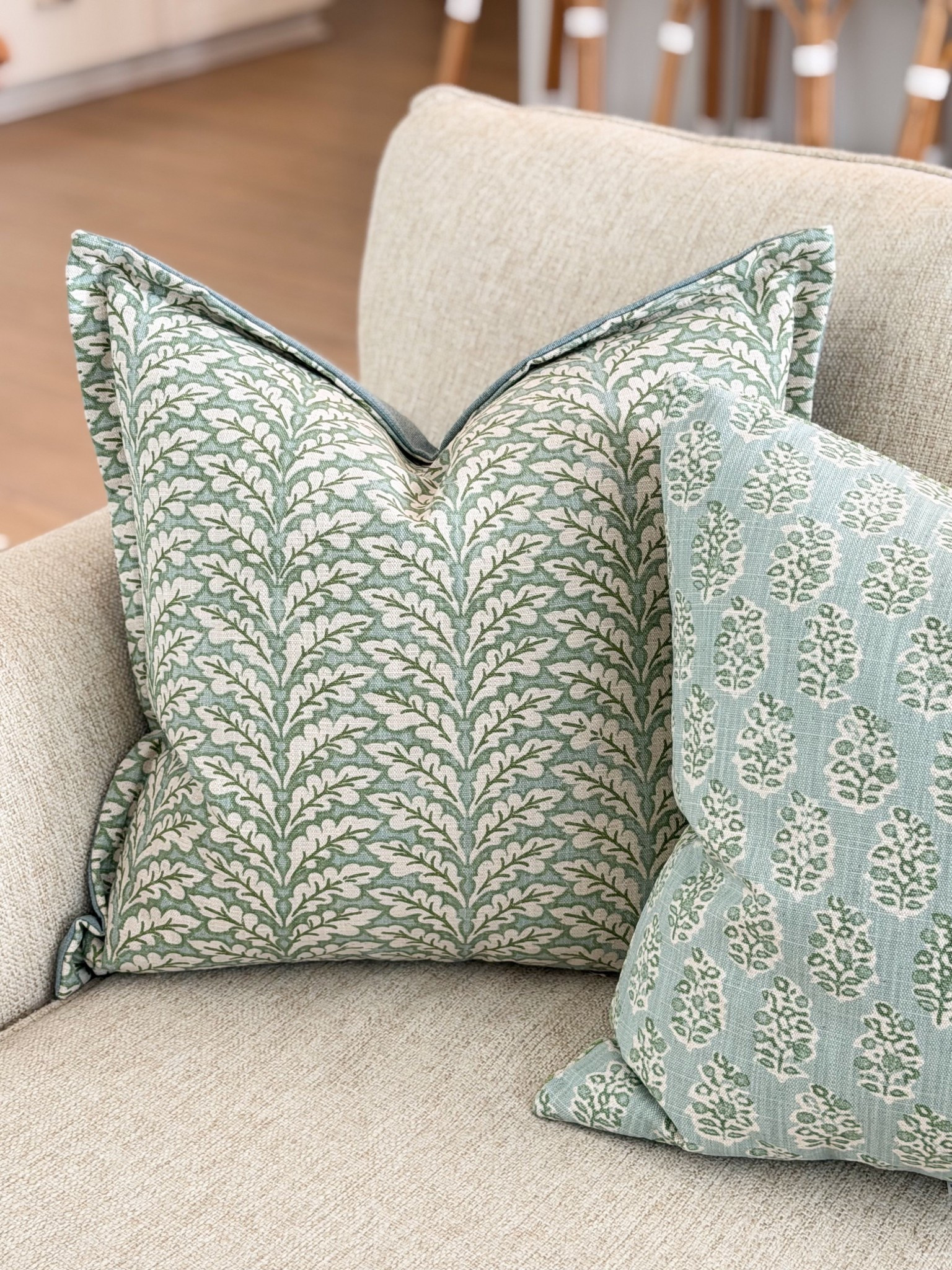 Designer quality pillows for less at TJ Maxx and Marshalls! 

Blue and green pillows, Grandmillennial style, Grandmillennial decor, classic style, designer look, look for less 

#LTKHome