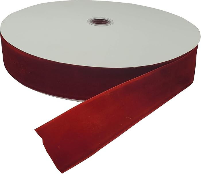 10 Yards Velvet Ribbon Spool(Red, 1 1/2") | Amazon (US)