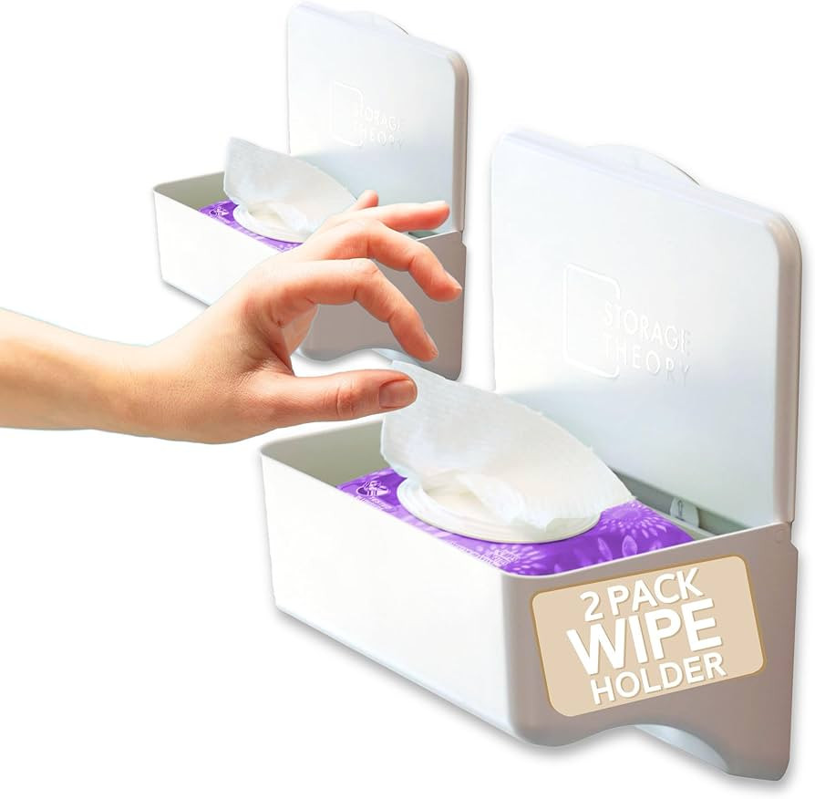 Storage Theory Bathroom Wipes Holder Dispenser with Shelf Restroom Organizer & Toilet Paper Holde... | Amazon (US)