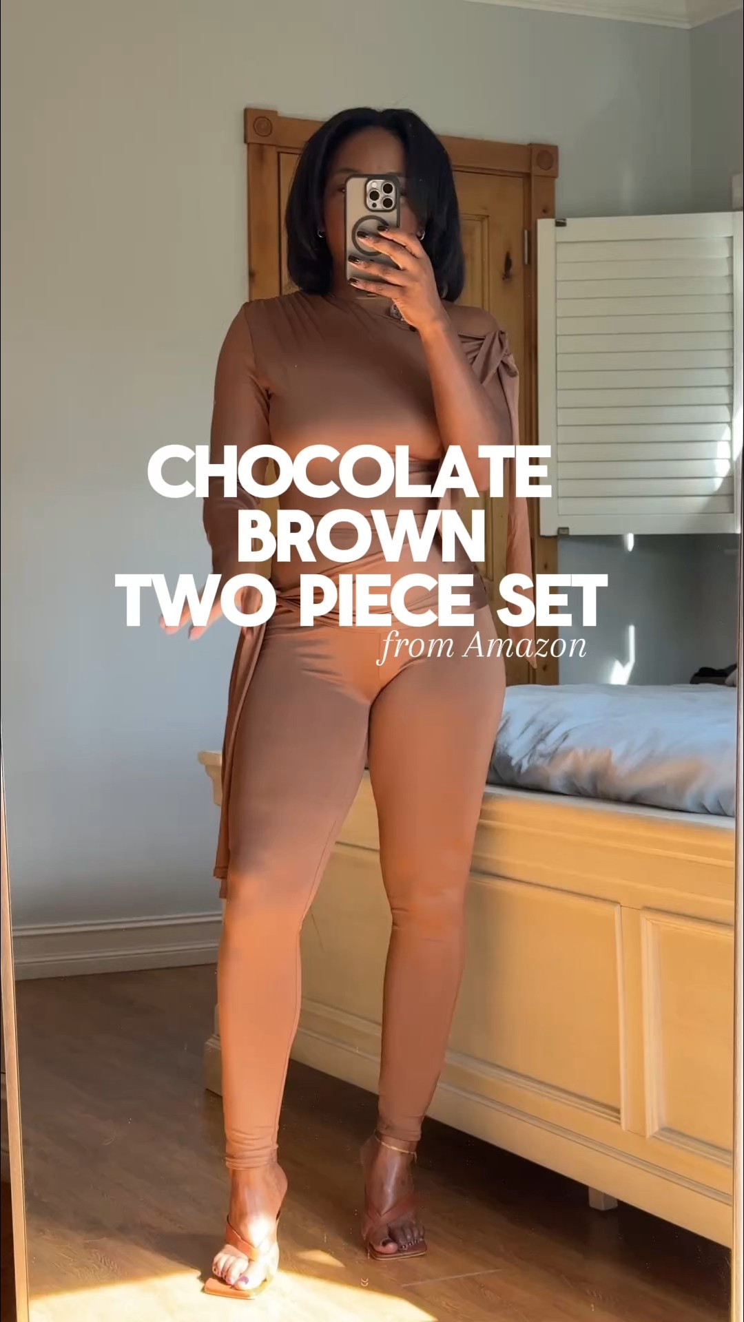 I’m obsessed with this brown two-piece outfit set! It’s ribbed, stretchy, and has that bodycon fit that hugs everything just right. The chocolate brown color is such a good neutral and it works for lounging, running errands, or a cute casual outfit. Plus, it’s super affordable (under $40!). I’m linking the exact set and a few similar options too. 🤎

#LTKHoliday #LTKootd #LTKFindsUnder50