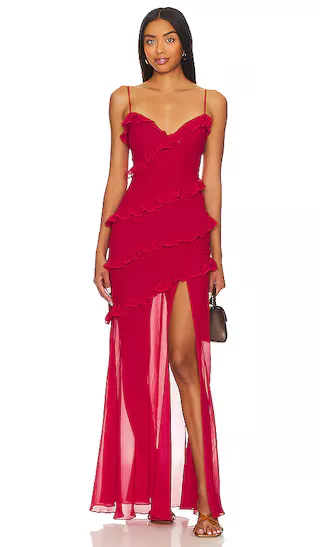 Posie Pleated Corset in Red curated on LTK